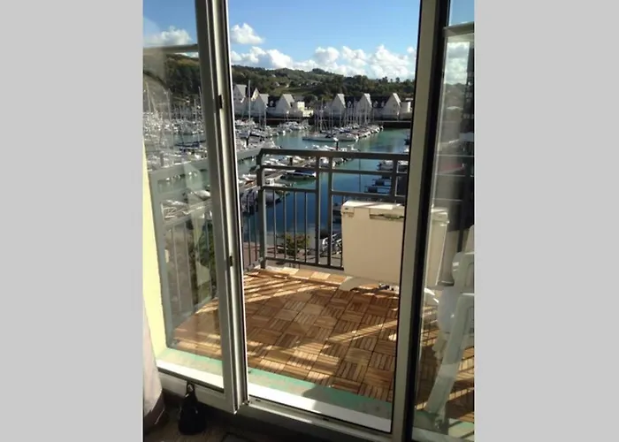 公寓 Cathy Duplex Plein Sud Vue Port Avec Piscine Interieure Chauffee 滨海迪沃